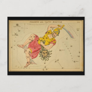 Cartão Postal Perseu e Caput Medusae (Cabeça do Medusa)