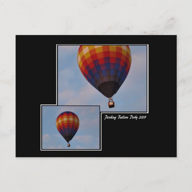 Cartão Postal Pershing Balloon Derby 2009 (Frente)