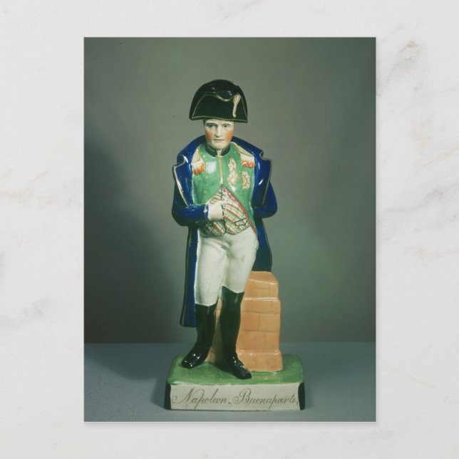 Cartão Postal Personagem de Staffordshire de Napoleão Bonaparte (Frente)