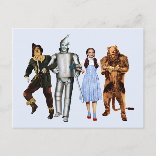 Cartão Postal Personagens Clássicos do Mágico de Oz (Frente)