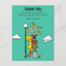 Personagens da Rua Sésamo & Placa de Trânsito Agra