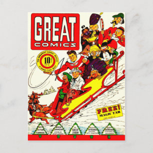 Cartão Postal Personagens de Quadrinhos Antigos