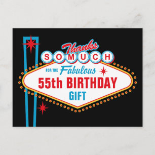 Cartão Postal Personalidade de Las Vegas Obrigado