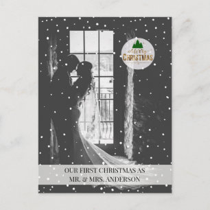 Cartão Postal Personalisierbar Foto Karte Schneeflocken