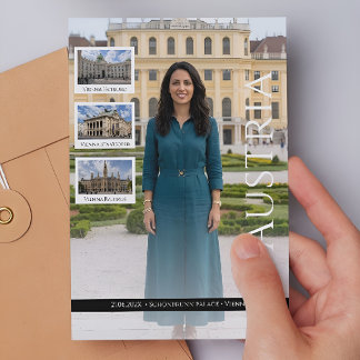 Cartão Postal Personalisierte Reiseerinnerung Österreich