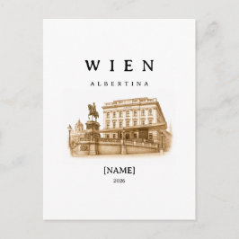 Cartão Postal Personalisierte Wien Albertina | Name & Jahr