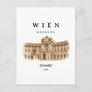 Cartão Postal Personalisierte Wien Hofburg | Name & Jahr