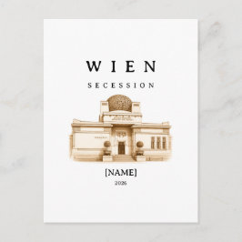 Cartão Postal Personalisierte Wien Secession | Name & Jahr