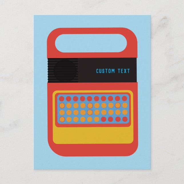 Cartão Postal Personalização de brinquedos eletrônicos para pale (Frente)