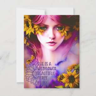 Cartão Postal Personalização do poema de amizade inspiradora