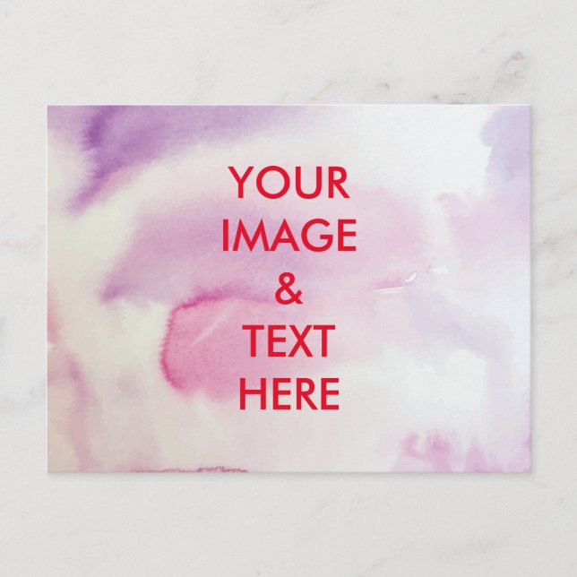 Cartão Postal Personalizada Personalizada Sua Própria Foto (Frente)