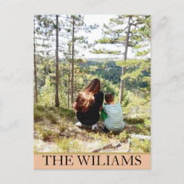 Cartão Postal Personalizada Uma Foto Da Grande Família Em Pedras