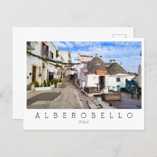 Cartão Postal Personalizada, vista de Alberobello, Apúlia