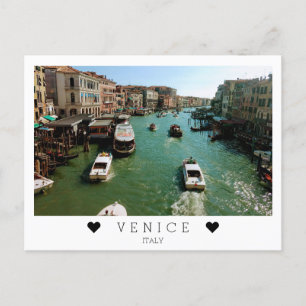 Cartão Postal Personalizadas, visões do Grande Canal, Veneza, It