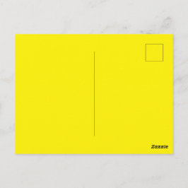 Cartão Postal Personalizado Amarelo Brilhante - Padrão Perfeito