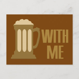 Cartão postal personalizado Beer With Me