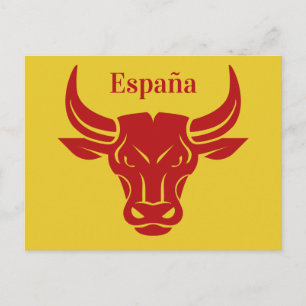 Cartão postal personalizado Bull estilizado