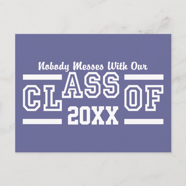 Cartão postal personalizado Classe QUALQUER Ano (Frente)