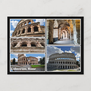 Cartão Postal Personalizado, Coliseu, Roma, Itália