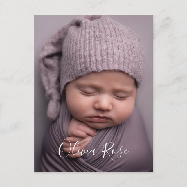 Cartão Postal Personalizado com Foto e Texto (Frente)