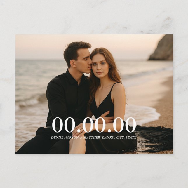 Cartão Postal Personalizado com Foto para Salvar a (Frente)