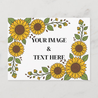 Cartão Postal Personalizado com Sua Própria Foto & Texto