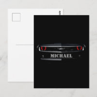 Personalizado Cool preto Chevy Camaro Seu nome