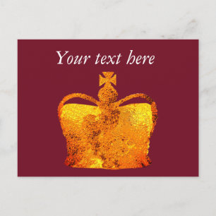 Cartão Postal Personalizado Coroa