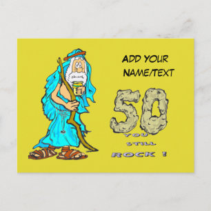 Cartão postal personalizado de 50º aniversário de 