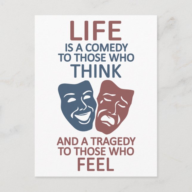 Cartão postal personalizado de citação do LIFE (Frente)