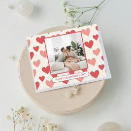 Cartão Postal Personalizado de Coração com Foto do