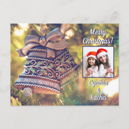 Cartão postal personalizado de fotografia e texto 