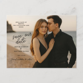 Cartão Postal Personalizado de Salvar a Data