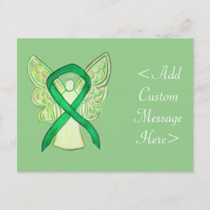 Cartão postal personalizado do Angel de sensibiliz