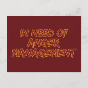 Cartão postal personalizado do Anger Management