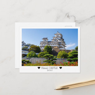 Cartão Postal Personalizado, do Castelo de Himeji com Amor
