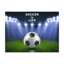 Cartão postal personalizado do estádio de futebol