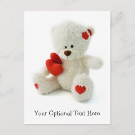 Cartão postal personalizado do Ursinho de amor