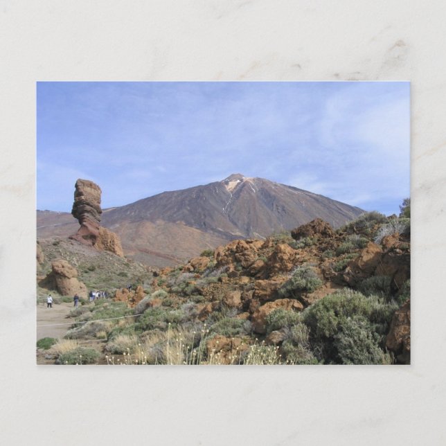 Cartão postal personalizado El Teide (Frente)