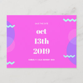 Cartão Postal Personalizado - Guardar a Data de Aniversário