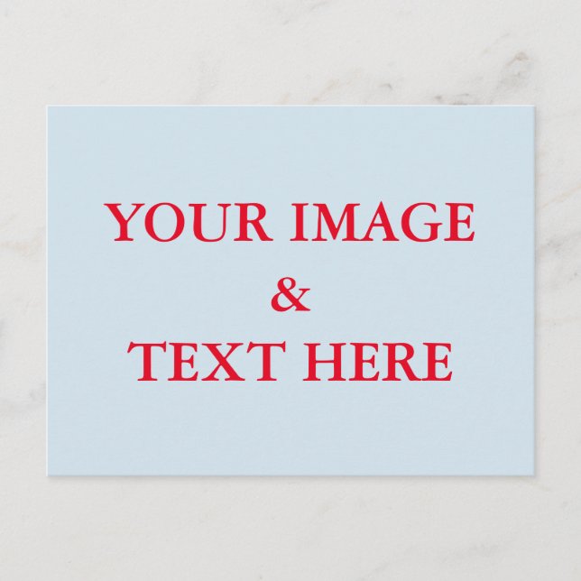 Cartão Postal Personalizado Imagem Personalizada (Frente)