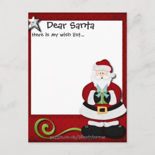 Cartão Postal Personalizado - Lista de Desejos Ver