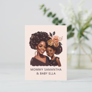 Cartão Postal Personalizado Mãe e Filha Negras (20)