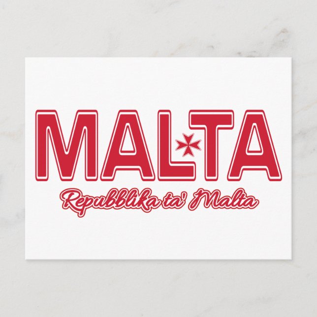 Cartão postal personalizado MALTA (Frente)