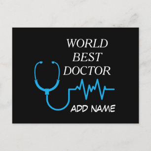 Cartão Postal Personalizado Melhor Médico de Todos os Tempos Gra