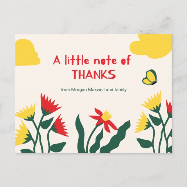 Cartão Postal Personalizado - Muito Obrigado Pessoal (Frente)