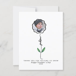 Cartão Postal Personalizado Obrigado professor Presente de foto 