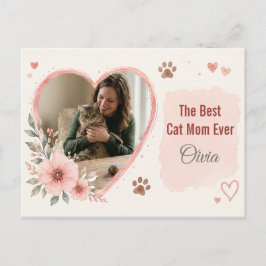 Cartão postal personalizado para amantes de animai
