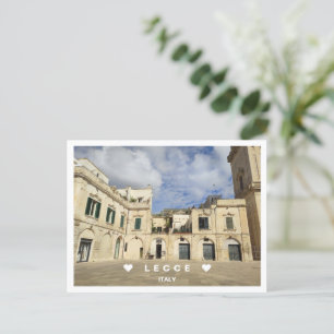 Cartão Postal Personalizado, ponto de vista de Lecce, Apúlia, Po