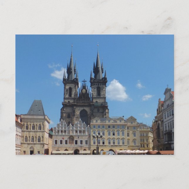 Cartão postal personalizado Praga/Praha (Frente)
